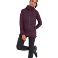 Dark Purple - Lifestyle - TOG24 Womens-Ladies Adwell Insulated Hybrid Jacket