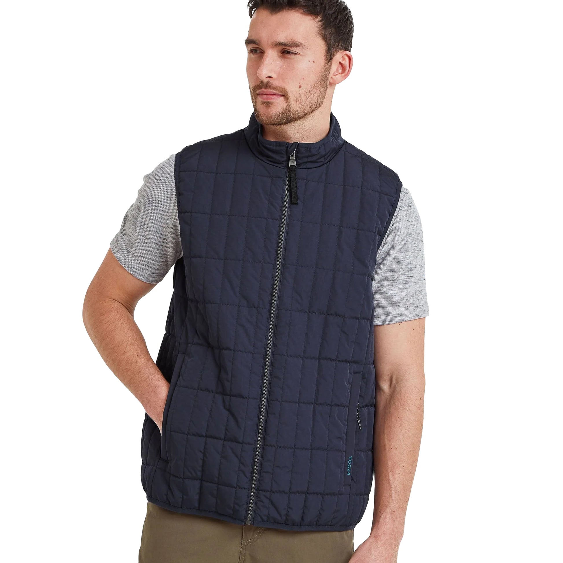Dark Indigo - Side - TOG24 Mens Ashmore Padded Gilet