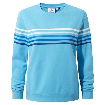 Blue Tide - Front - TOG24 Womens-Ladies Janie Stripe Sweatshirt