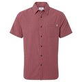 Washed Red - Front - TOG24 Mens Fenton Gingham Short-Sleeved Shirt