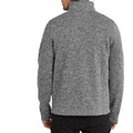 Dark Grey Marl - Back - TOG24 Mens Pearson Knitlook Fleece Top