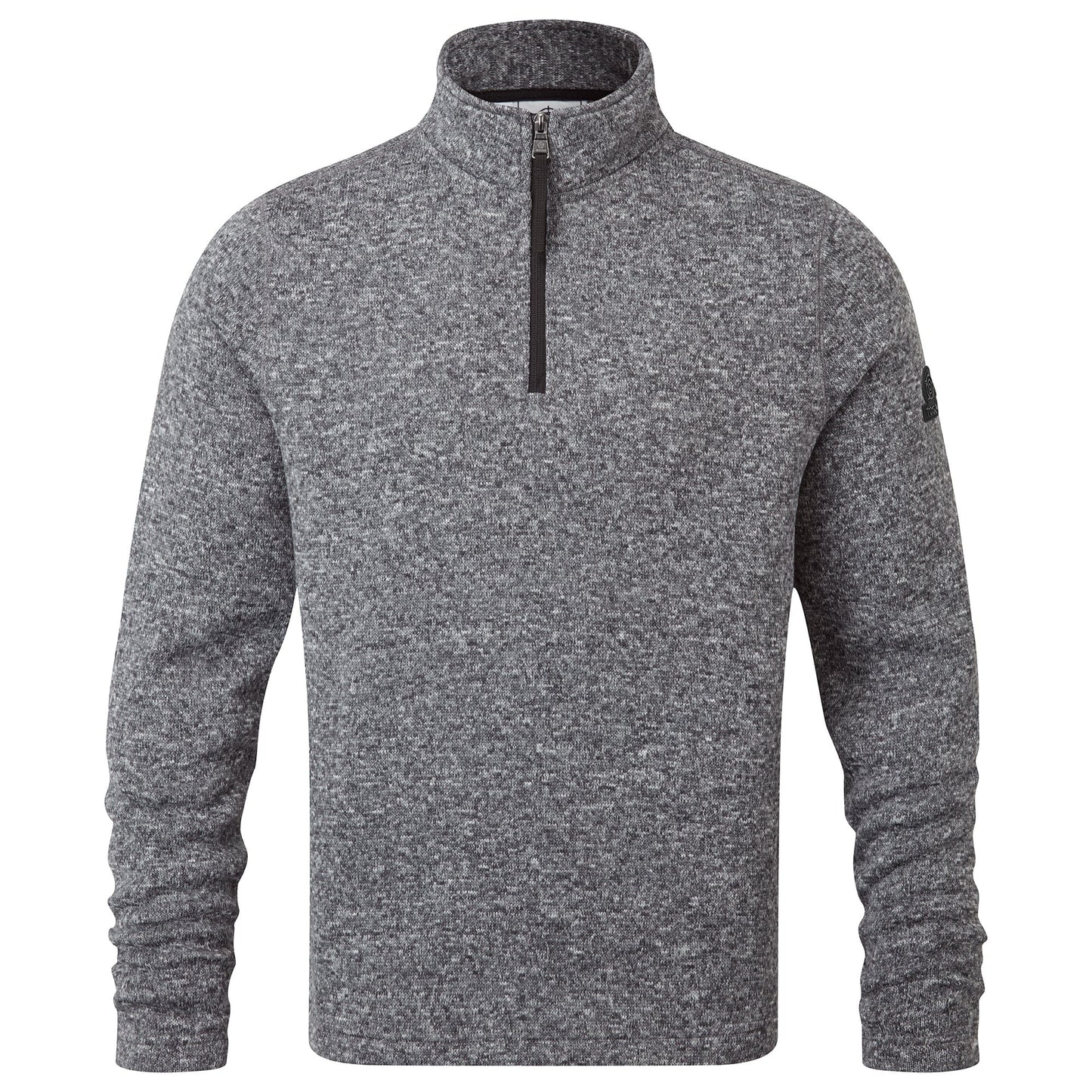 Dark Grey Marl - Front - TOG24 Mens Pearson Knitlook Fleece Top