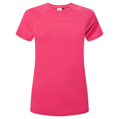 Magenta Pink - Front - TOG24 Womens-Ladies Bethan Short-Sleeved Technical Top