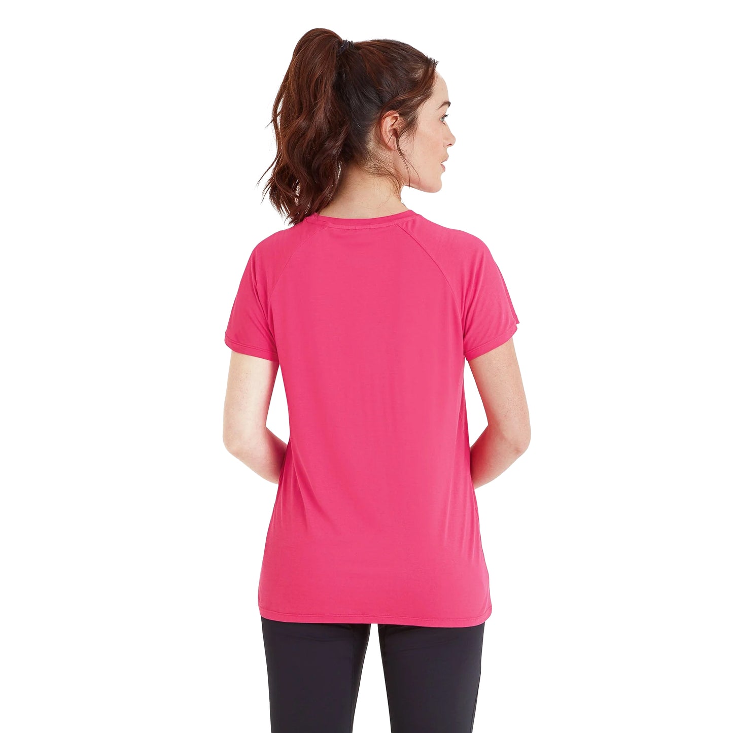 Magenta Pink - Back - TOG24 Womens-Ladies Bethan Short-Sleeved Technical Top