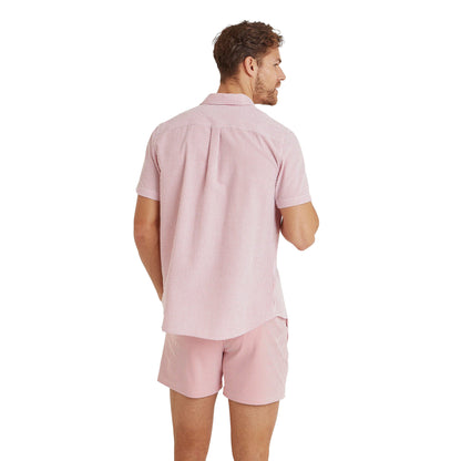 Washed Red - Back - TOG24 Mens Fenton Stripe Seersucker Shirt