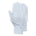 Ice Blue - Front - TOG24 Unisex Adult Grouse Cable Knit Winter Gloves