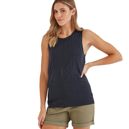 Dark Indigo - Side - TOG24 Womens-Ladies Chloe Perforated T-Shirt