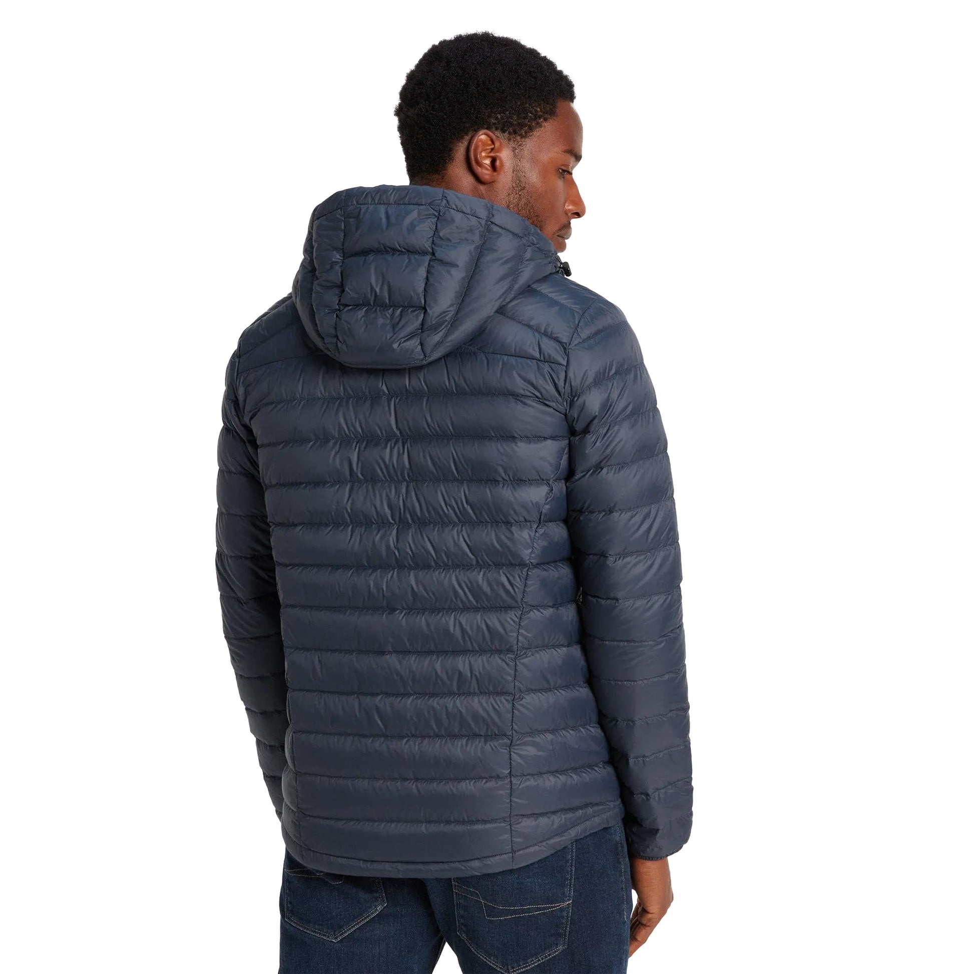 Navy - Back - TOG24 Mens Drax Down Padded Jacket