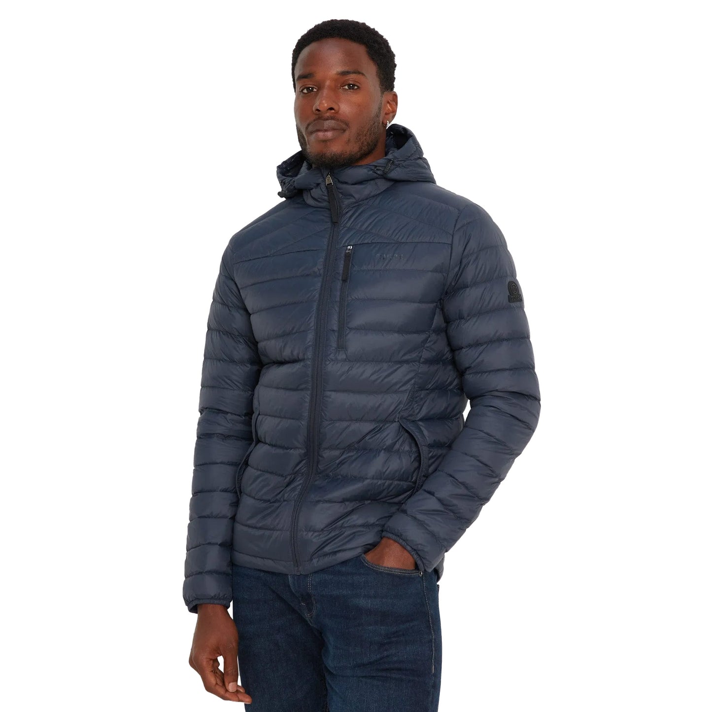 Navy - Side - TOG24 Mens Drax Down Padded Jacket