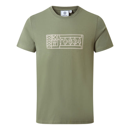 Faded Khaki Green - Front - TOG24 Mens Kilby Joseph Cox T-Shirt