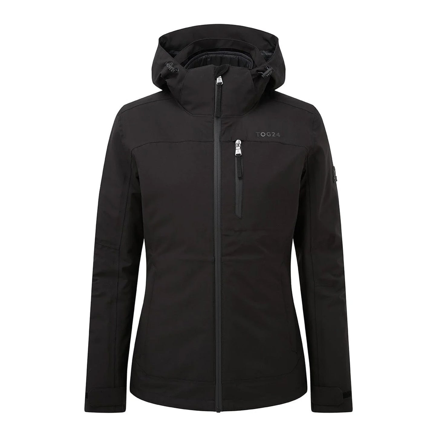 Black - Front - TOG24 Womens-Ladies Beverly 3 in 1 Waterproof Jacket