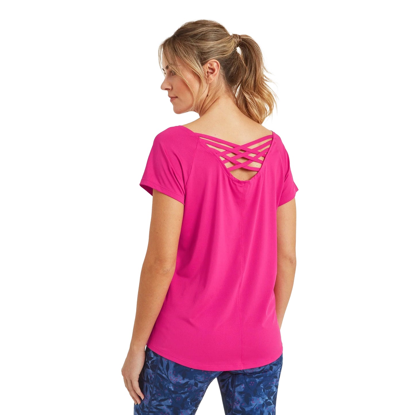 Vibrant Pink - Back - TOG24 Womens-Ladies Technical T-Shirt