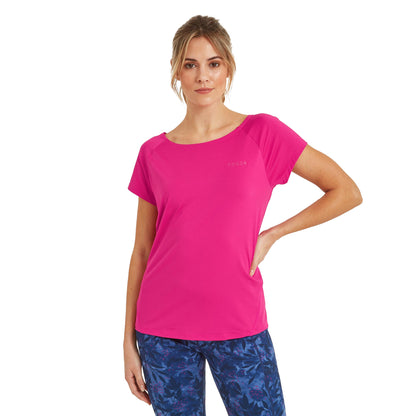 Vibrant Pink - Side - TOG24 Womens-Ladies Technical T-Shirt