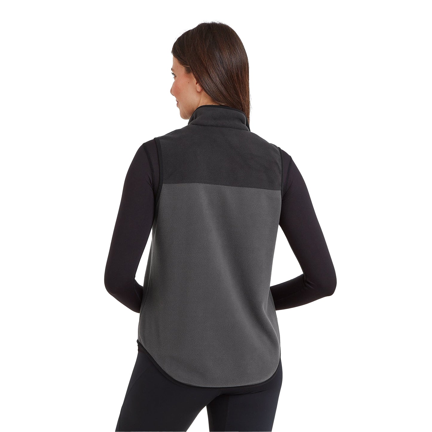 Washed Black-Black - Back - TOG24 Womens-Ladies Sarel Fleece Gilet
