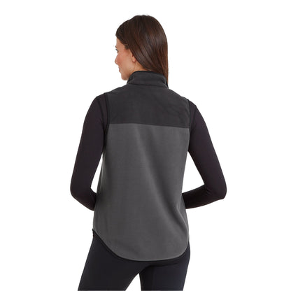 Washed Black-Black - Back - TOG24 Womens-Ladies Sarel Fleece Gilet