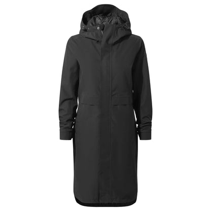 Black - Front - TOG24 Womens-Ladies Saunter Long Waterproof Jacket