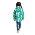 Turquoise - Back - TOG24 Childrens-Kids Copley Palm Print Packaway Waterproof Jacket