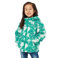 Turquoise - Side - TOG24 Childrens-Kids Copley Palm Print Packaway Waterproof Jacket