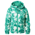 Turquoise - Front - TOG24 Childrens-Kids Copley Palm Print Packaway Waterproof Jacket