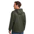 Dark Khaki - Back - TOG24 Mens Craven Milatex Waterproof Jacket