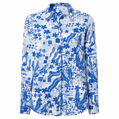 Blue - Front - TOG24 Womens-Ladies Veronica Hannah Penrose Long-Sleeved Shirt
