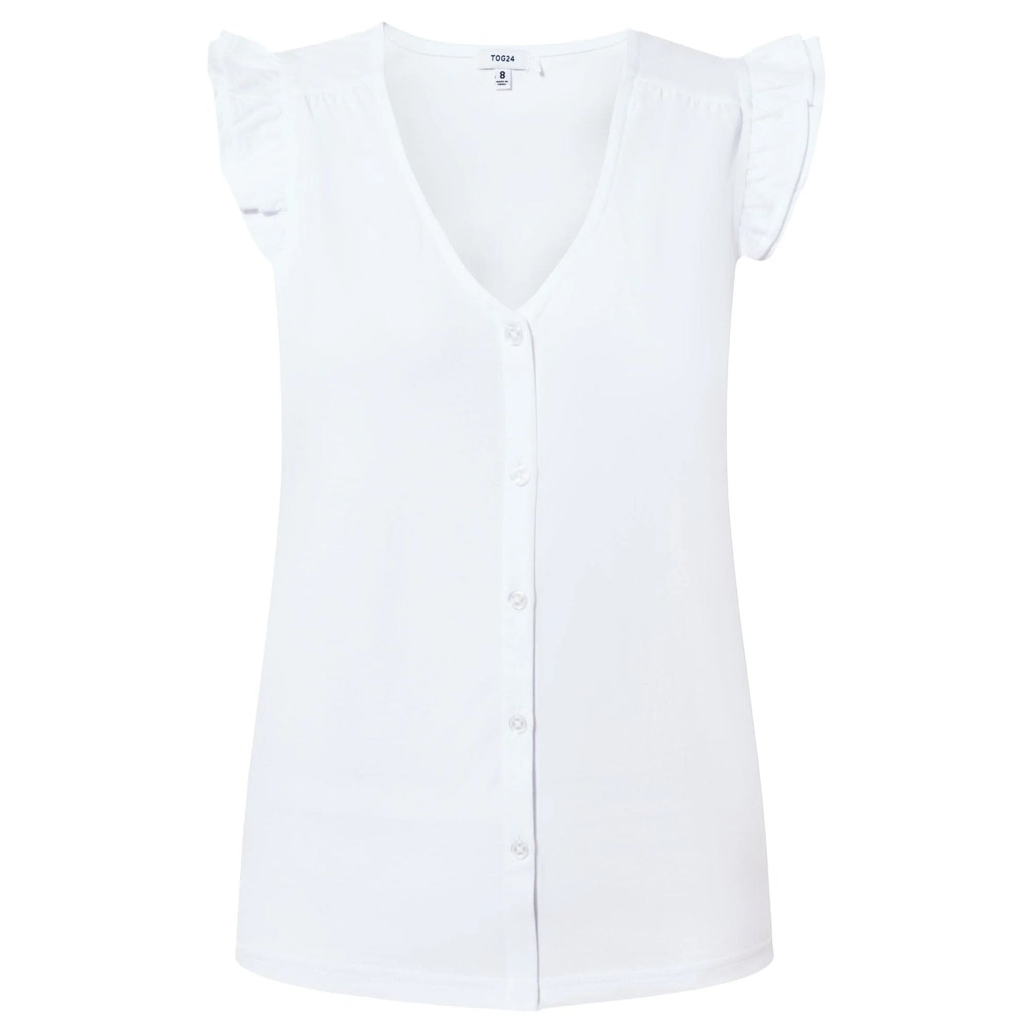 Optic White - Front - TOG24 Womens-Ladies Eleanor T-Shirt