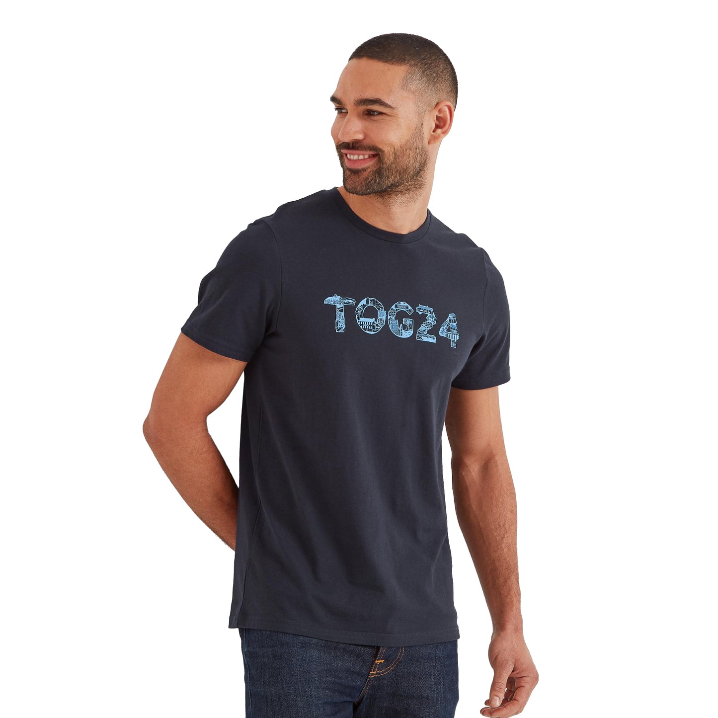 Dark Indigo - Side - TOG24 Mens Damem Luke Horton T-Shirt