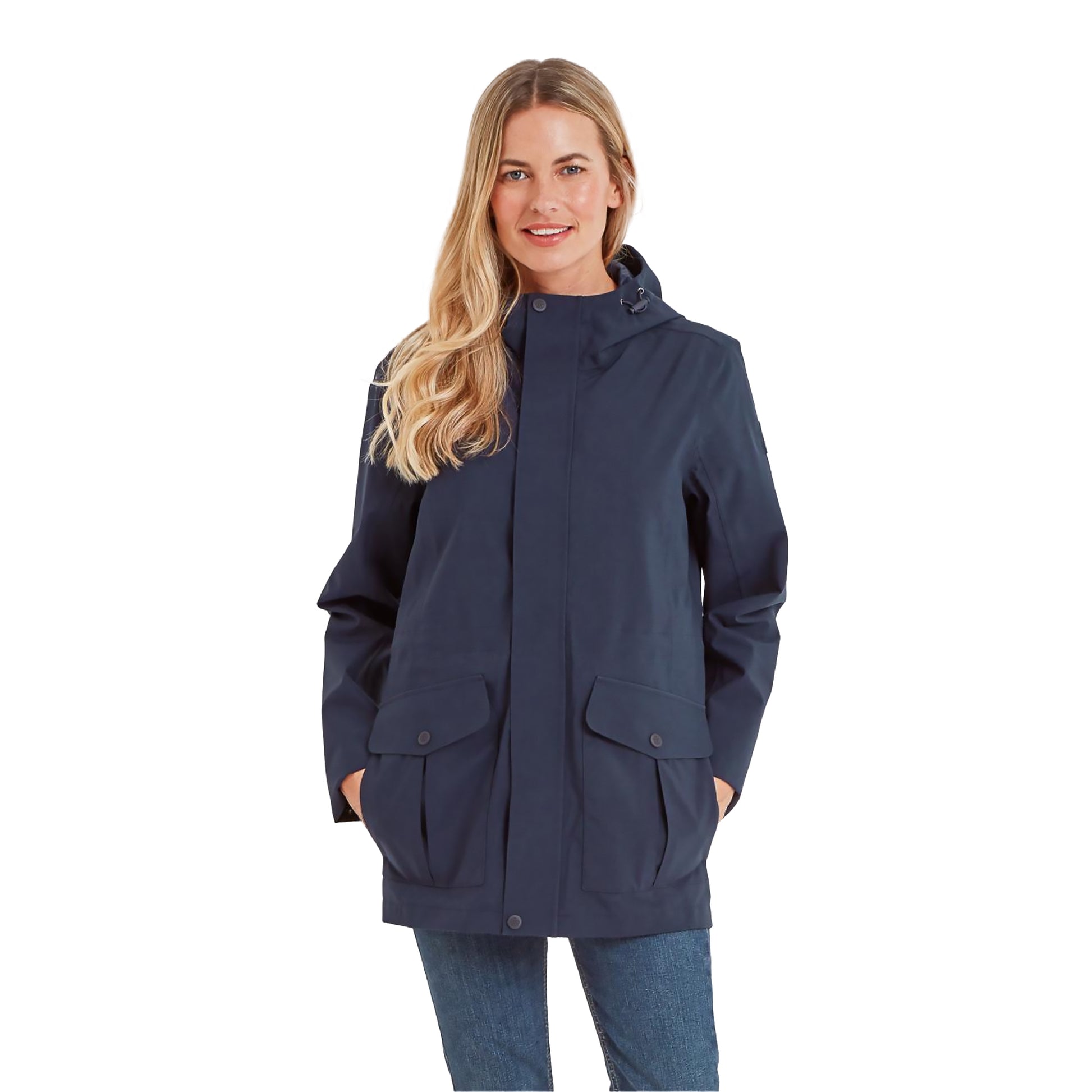 Dark Indigo - Side - TOG24 Womens-Ladies Burradon Waterproof Jacket