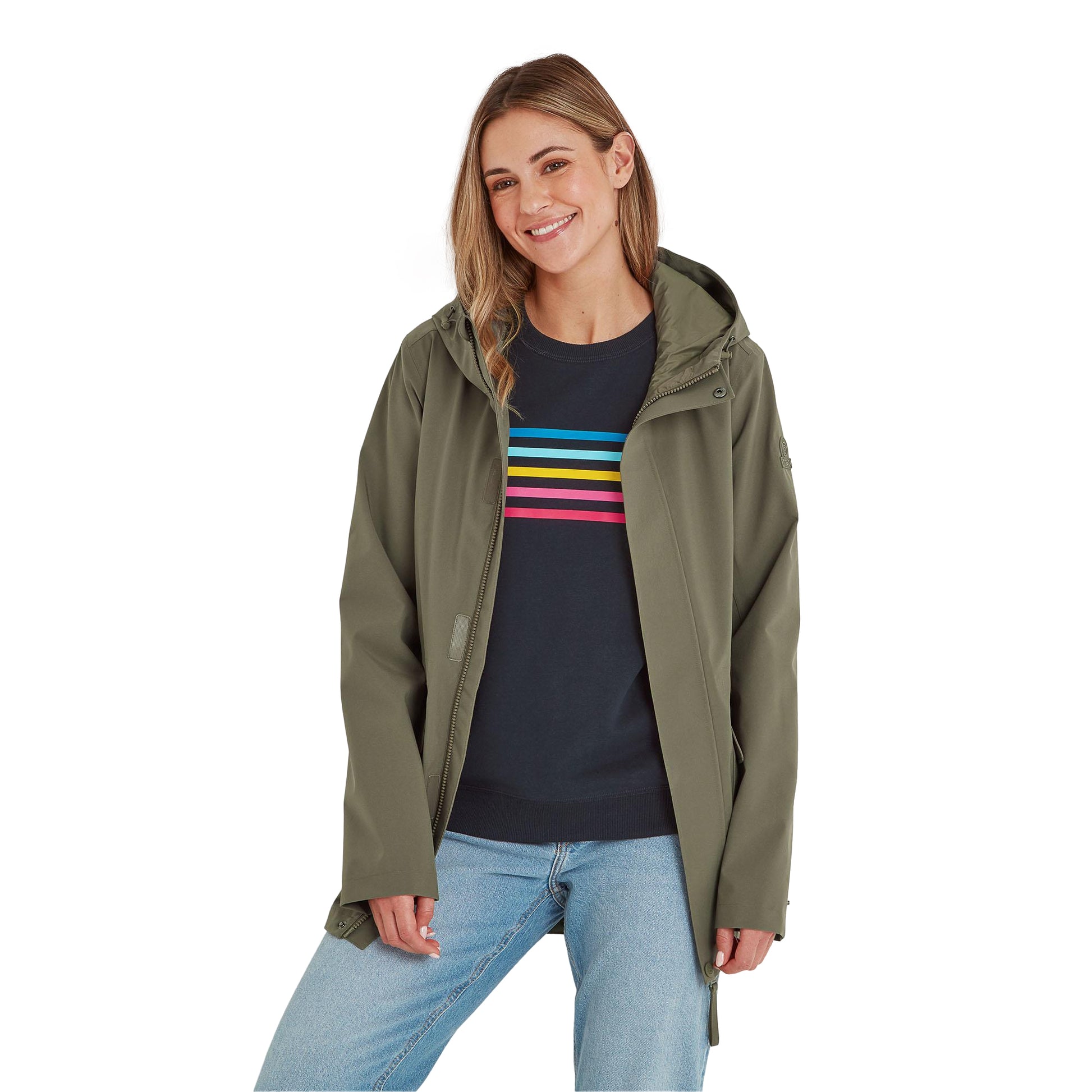 Light Khaki - Side - TOG24 Womens-Ladies Burradon Waterproof Jacket