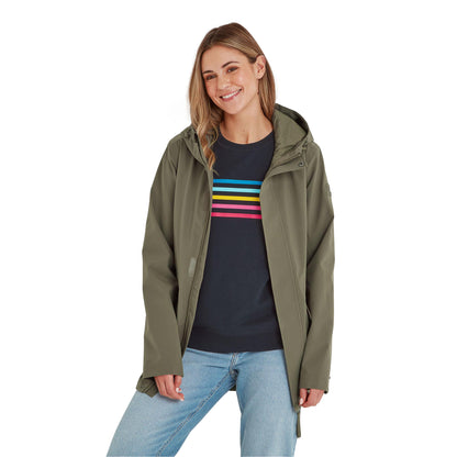 Light Khaki - Side - TOG24 Womens-Ladies Burradon Waterproof Jacket