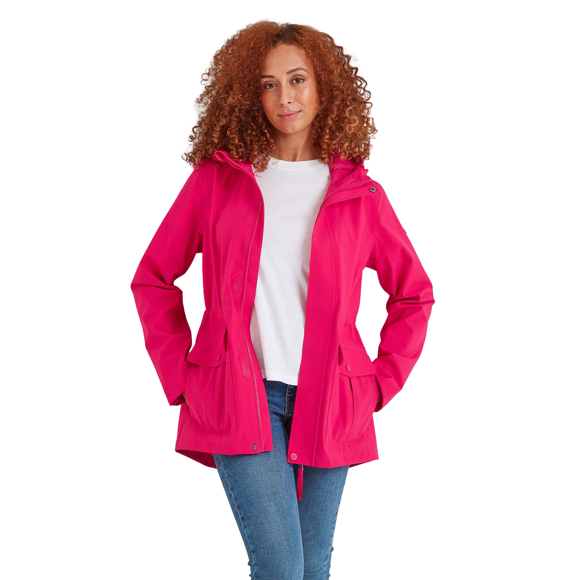 Magenta Pink - Side - TOG24 Womens-Ladies Burradon Waterproof Jacket