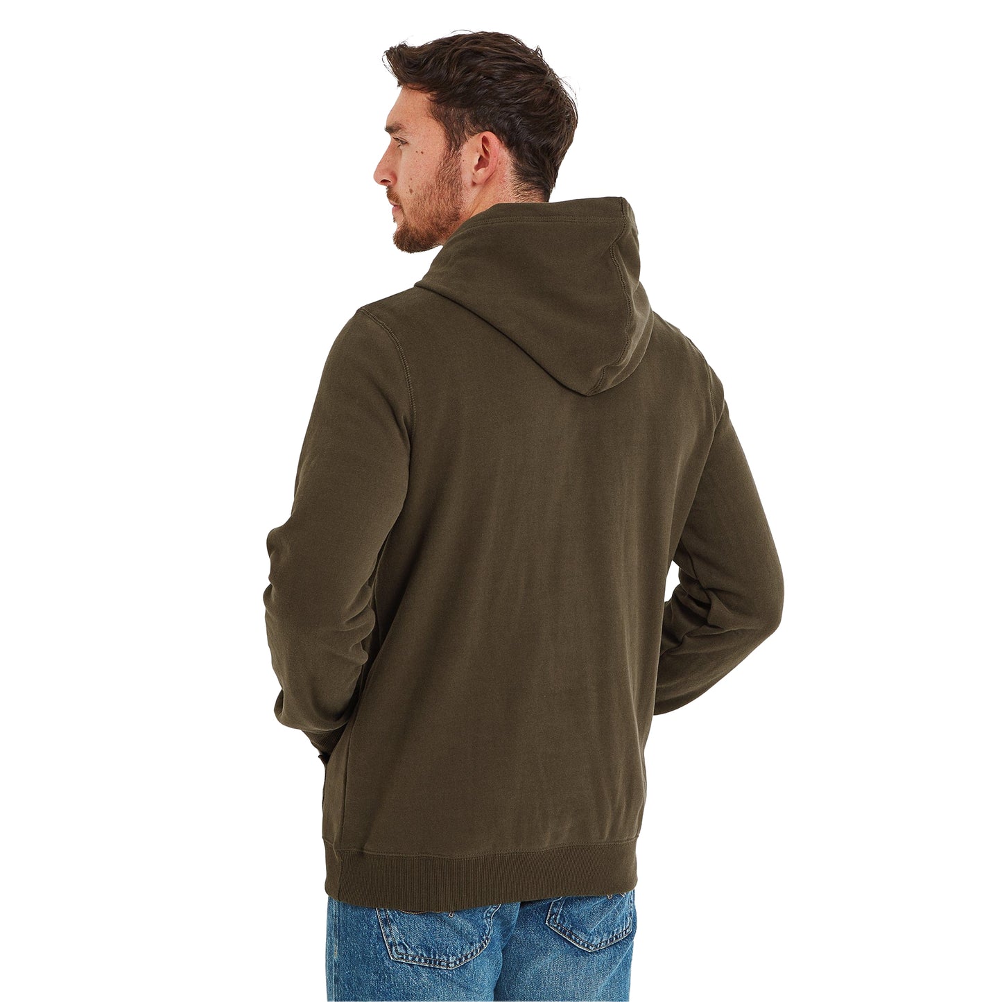 Dark Khaki - Back - TOG24 Mens Akerman Hoodie