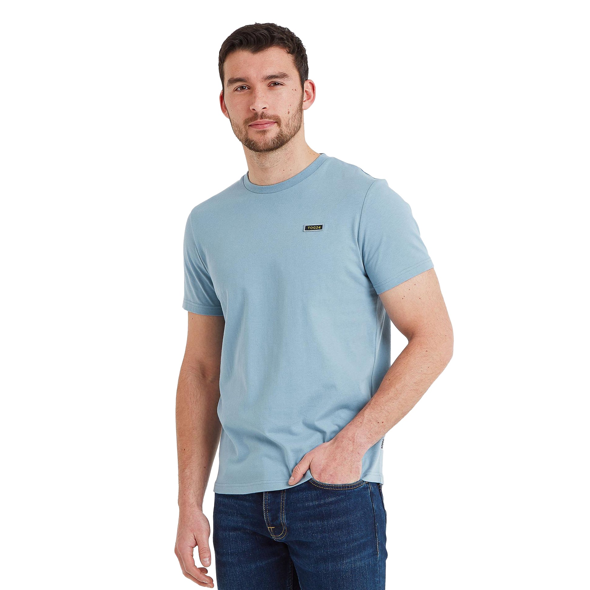 Blue Haze - Side - TOG24 Mens Caldbeck Joseph Cox T-Shirt