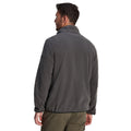 Black - Back - TOG24 Mens Farlow Stud Front Fleece Top