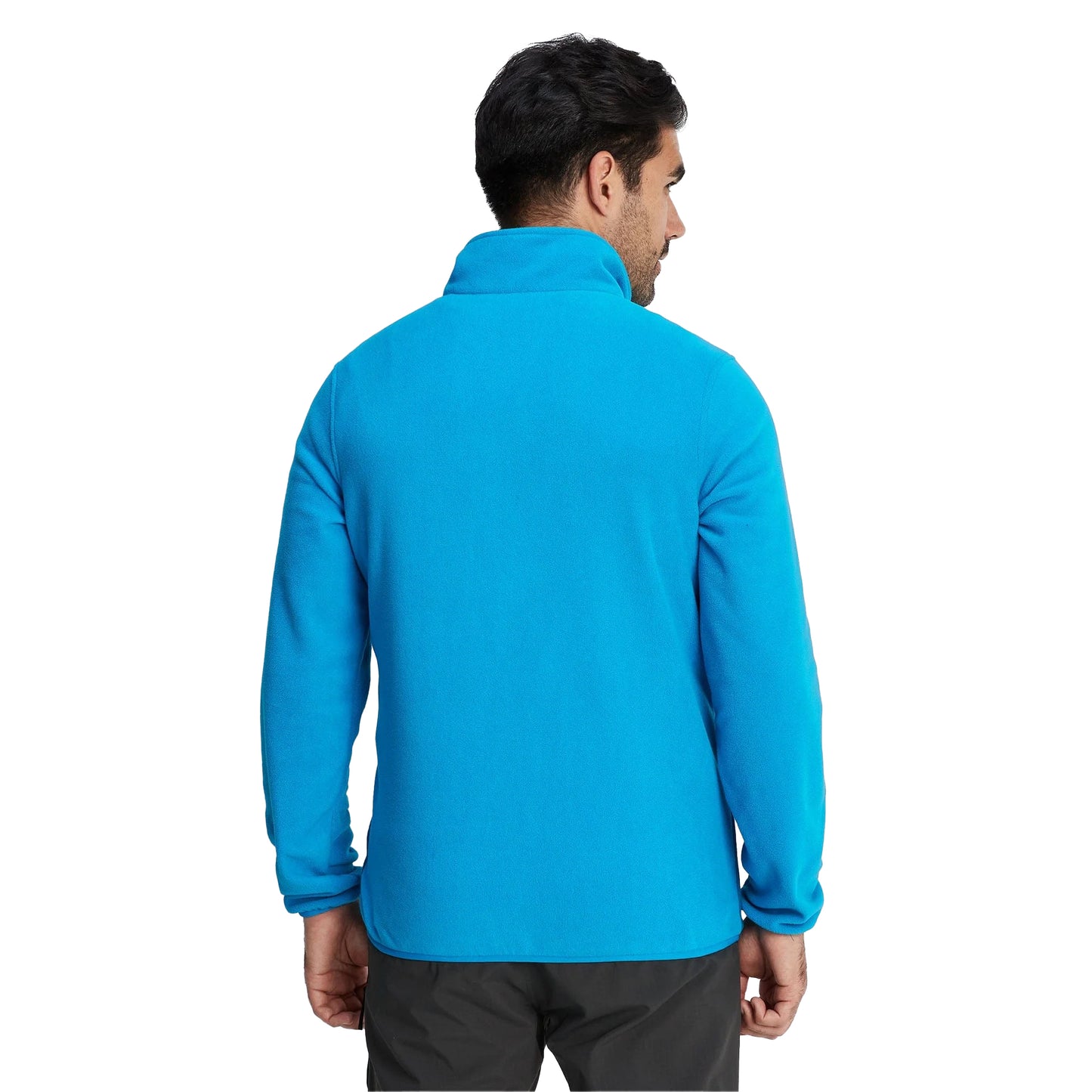 Peacock Blue - Back - TOG24 Mens Farlow Stud Front Fleece Top
