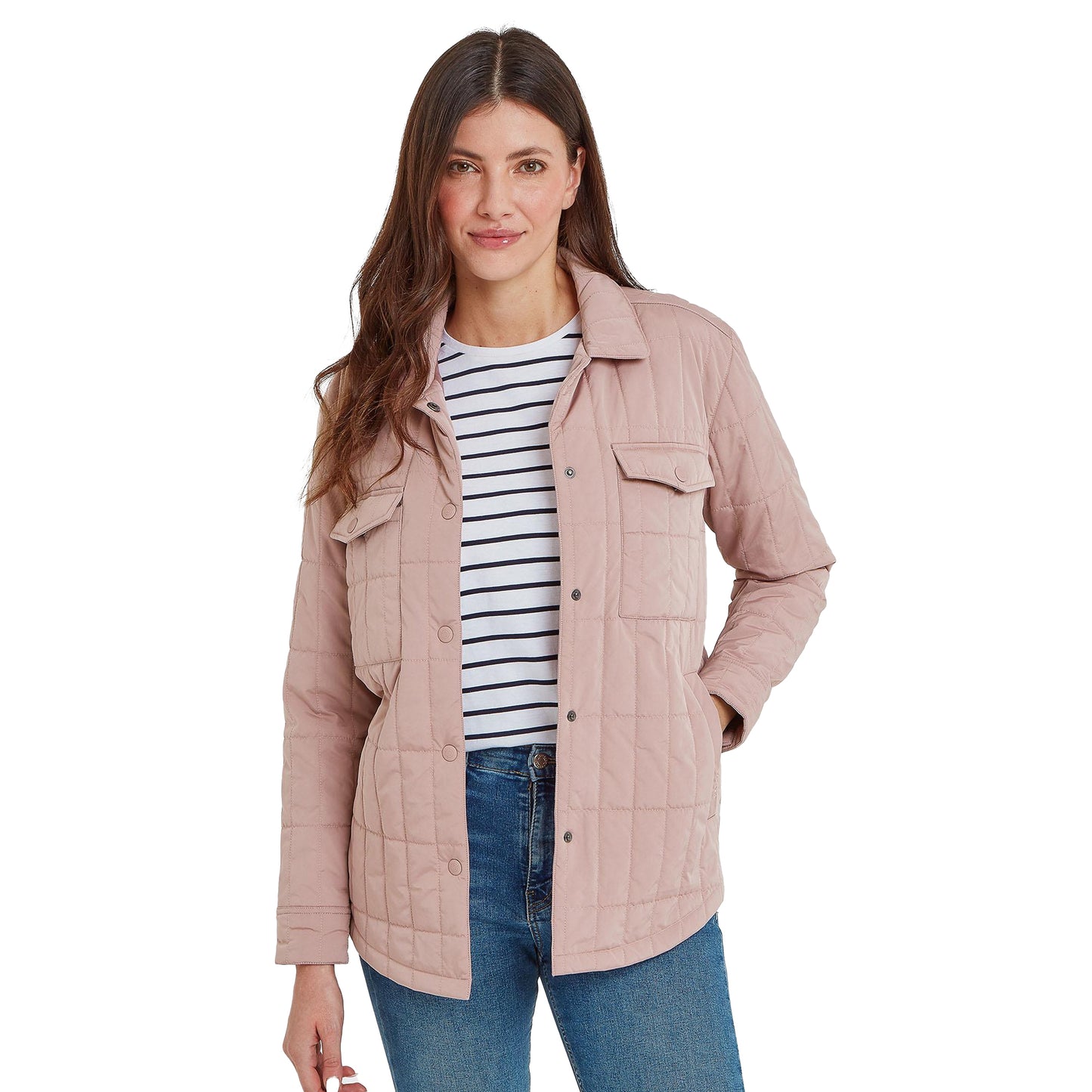 Faded Pink - Side - TOG24 Womens-Ladies Rinder Shirt Jacket