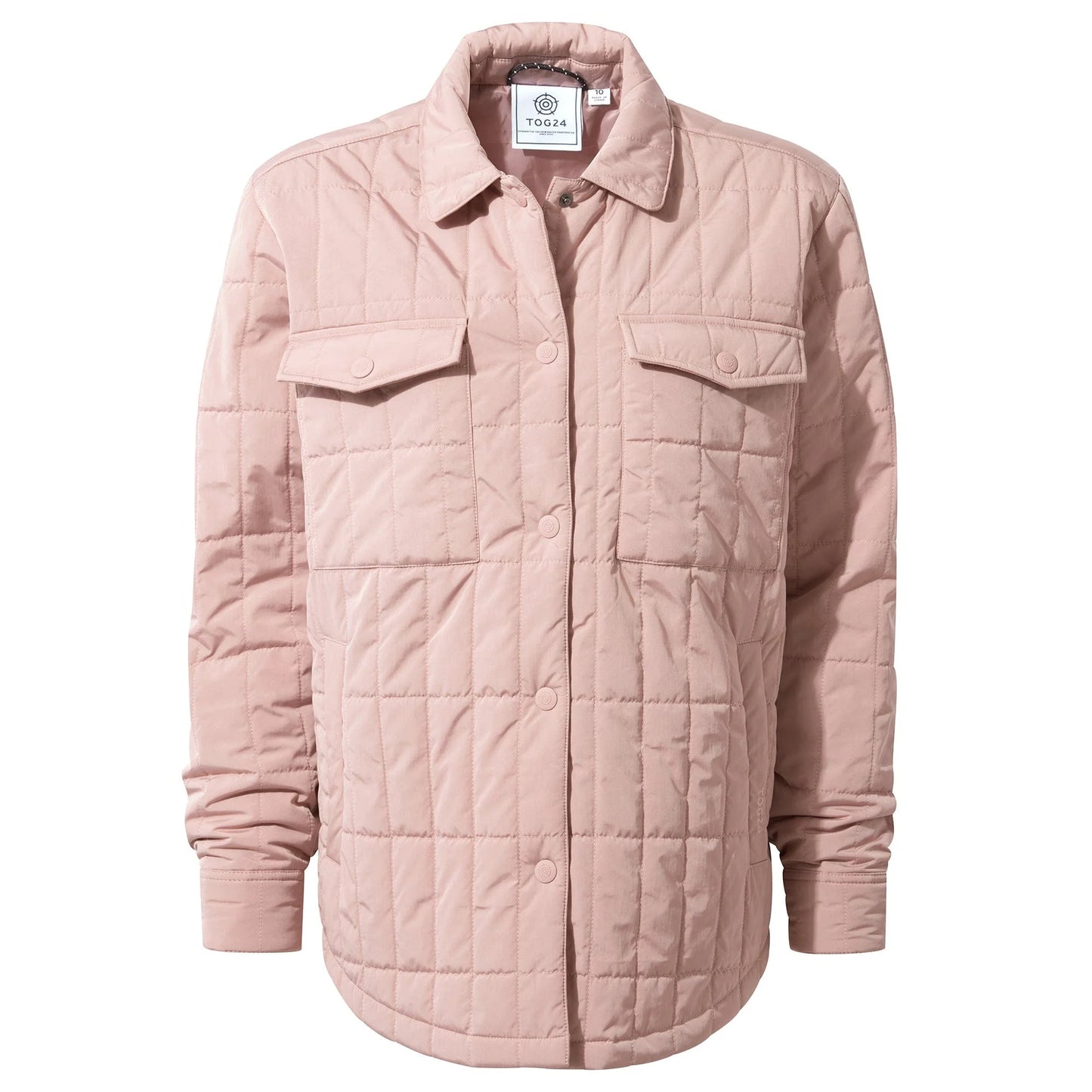 Faded Pink - Front - TOG24 Womens-Ladies Rinder Shirt Jacket