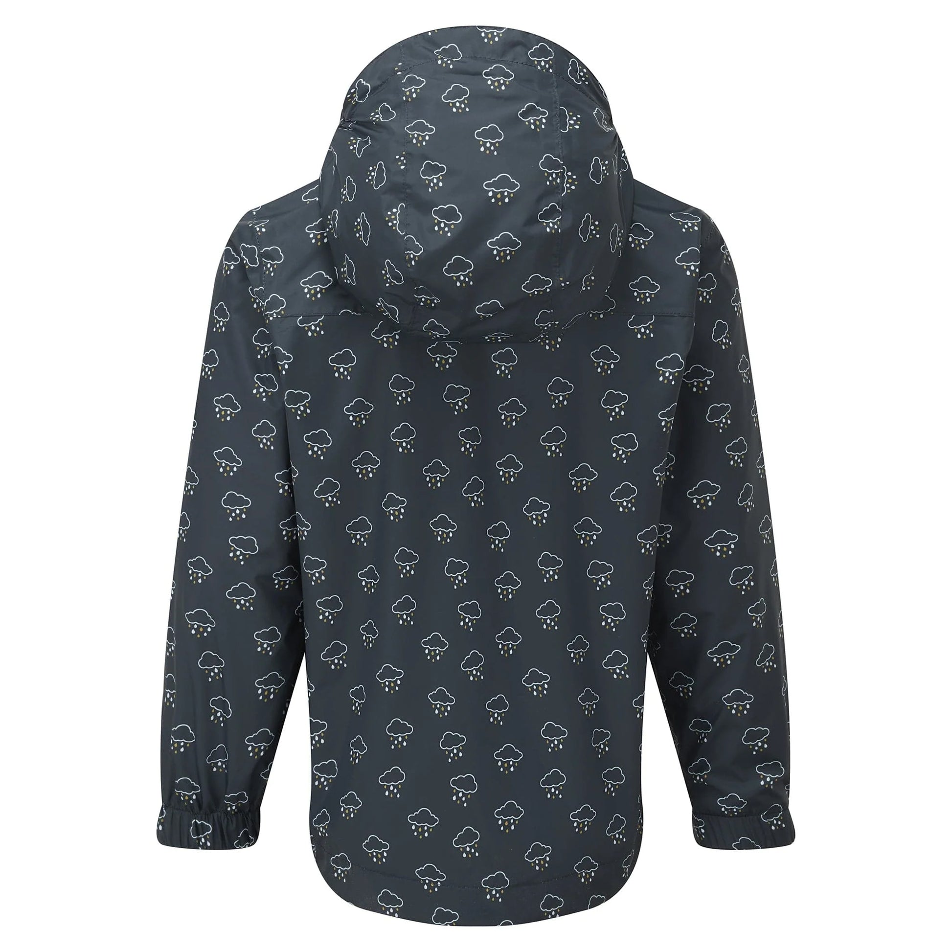 Dark Indigo - Back - TOG24 Childrens-Kids Copley Cloud Print Waterproof Jacket