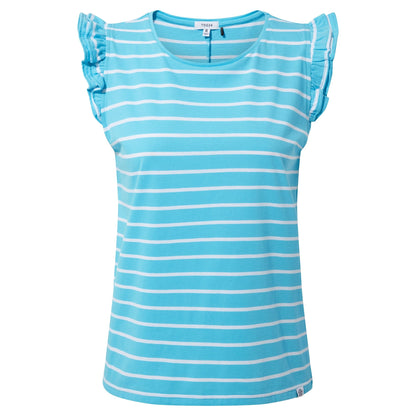 Blue Tide - Front - TOG24 Womens-Ladies Maribel Stripe T-Shirt