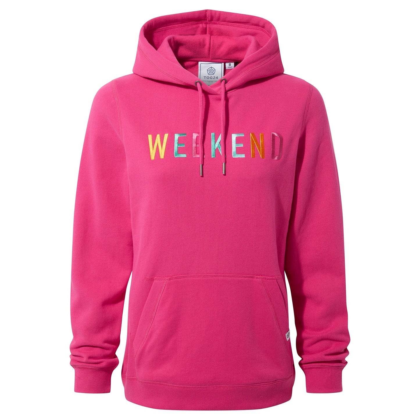 Hibiscus Pink - Front - TOG24 Womens-Ladies Mariah Hoodie
