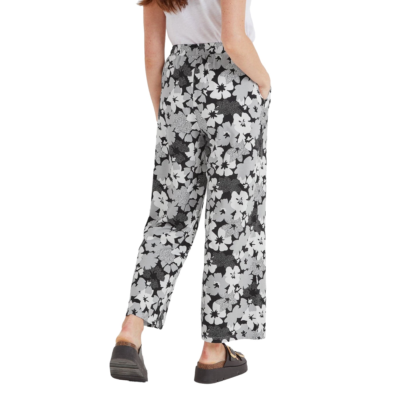 Black - Back - TOG24 Womens-Ladies Izzie Floral Trousers