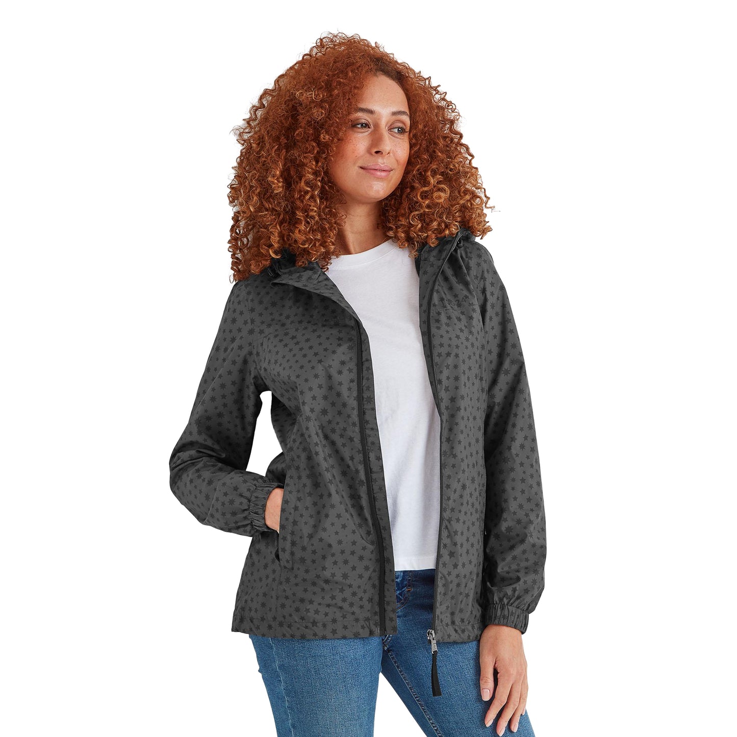 Washed Black - Side - TOG24 Womens-Ladies Craven Milatex Star Waterproof Jacket