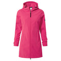 Fuchsia Pink - Front - TOG24 Womens-Ladies Keld Long Length Soft Shell Jacket