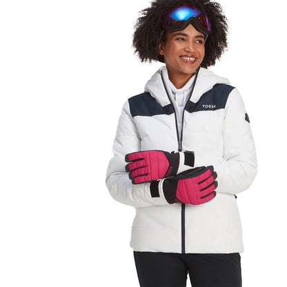 Dark Pink - Back - TOG24 Unisex Adult Adventure Ski Gloves