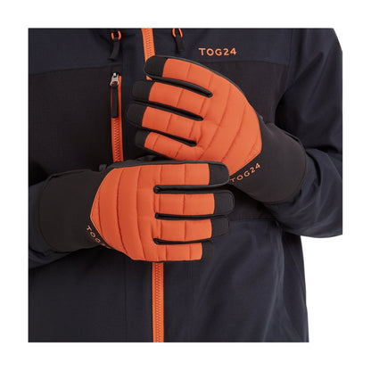 Dark Orange - Back - TOG24 Unisex Adult Adventure Ski Gloves