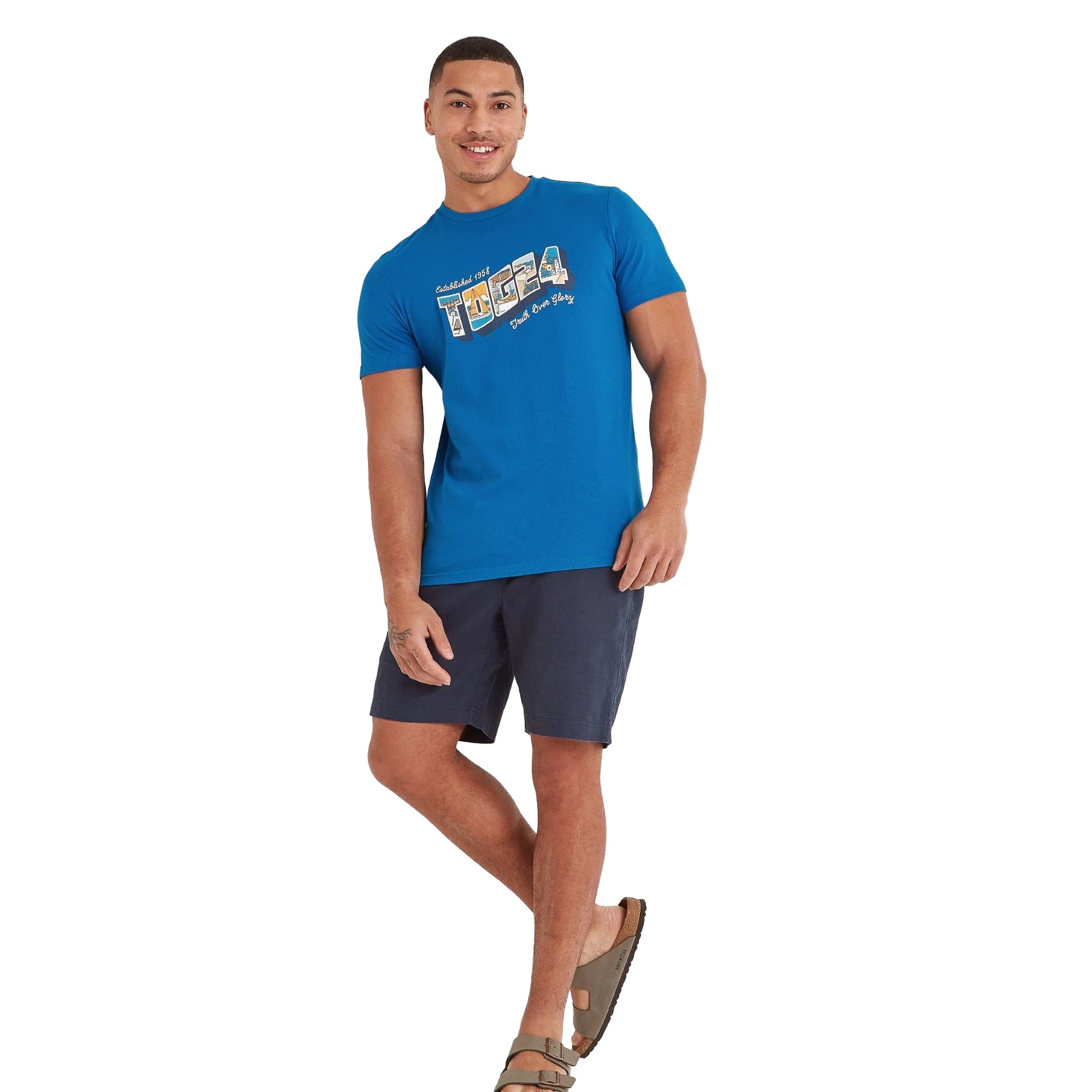 Peacoat Blue - Lifestyle - TOG24 Mens Woodley Joseph Cox T-Shirt