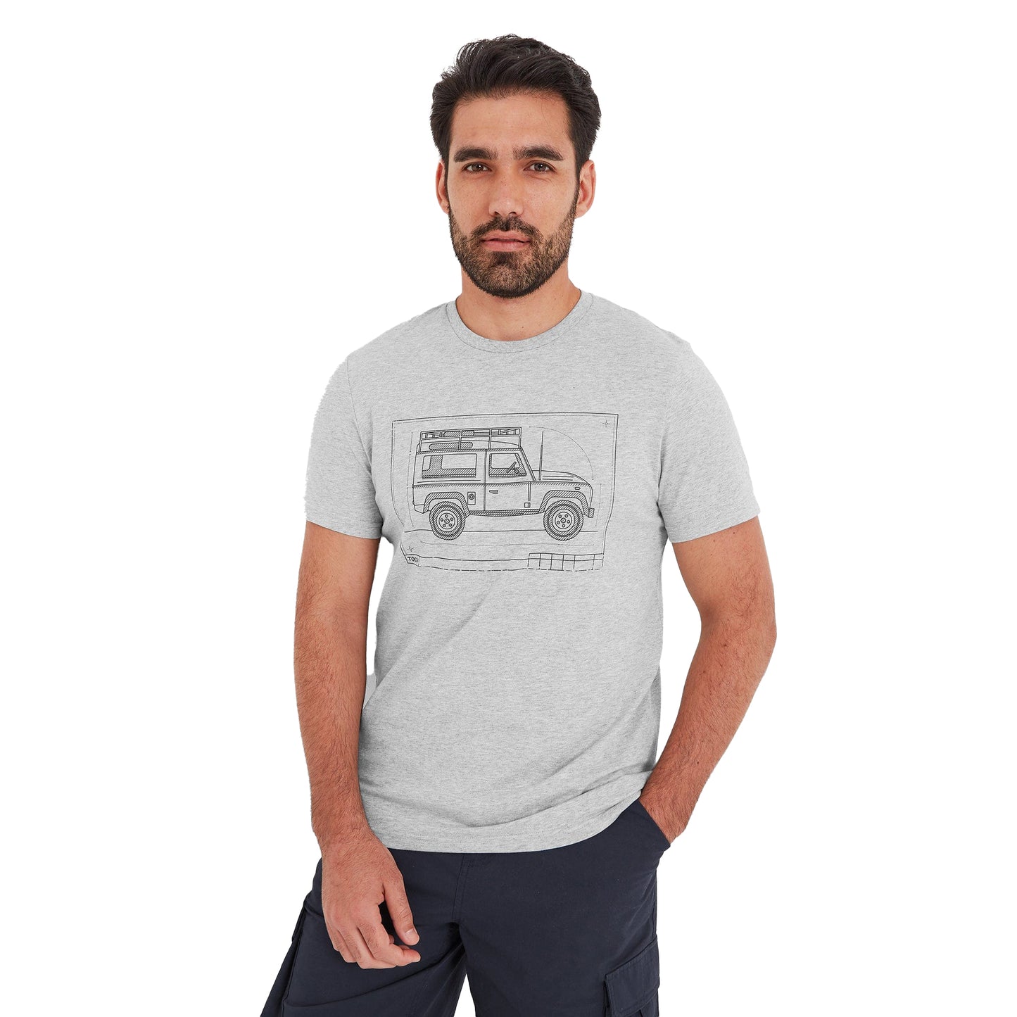 Light Grey Marl - Side - TOG24 Mens Whiston T-Shirt