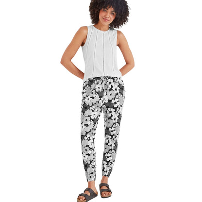 Black - Lifestyle - TOG24 Womens-Ladies Cambo Floral Trousers