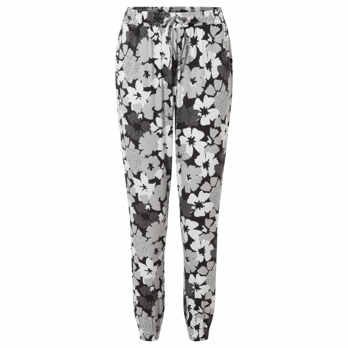 Black - Front - TOG24 Womens-Ladies Cambo Floral Trousers