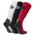 Black-Dark Pink-Optic White - Back - TOG24 Bergenz Ski Socks (Pack of 3)